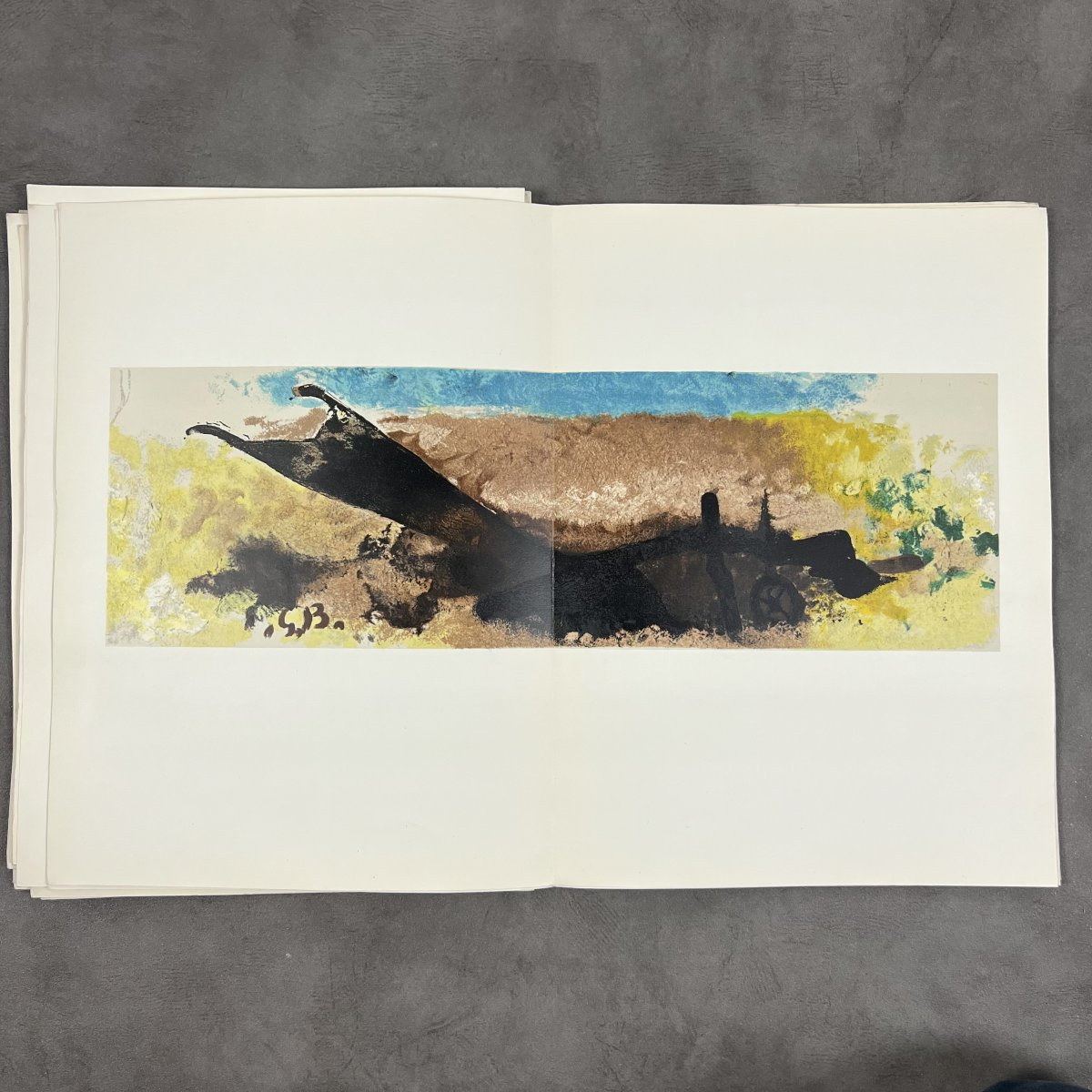 Rare Old Book 350 Copies, Art, Paris, 1964 Homage To Georges Braque - Galerie Maeght-photo-5