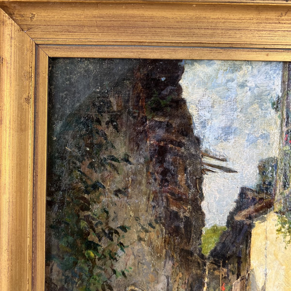 Giovanni Piumati - 1850 1915 - Oil On Canvas - Corso Pascale Turin Alps Italy 19th Century-photo-3