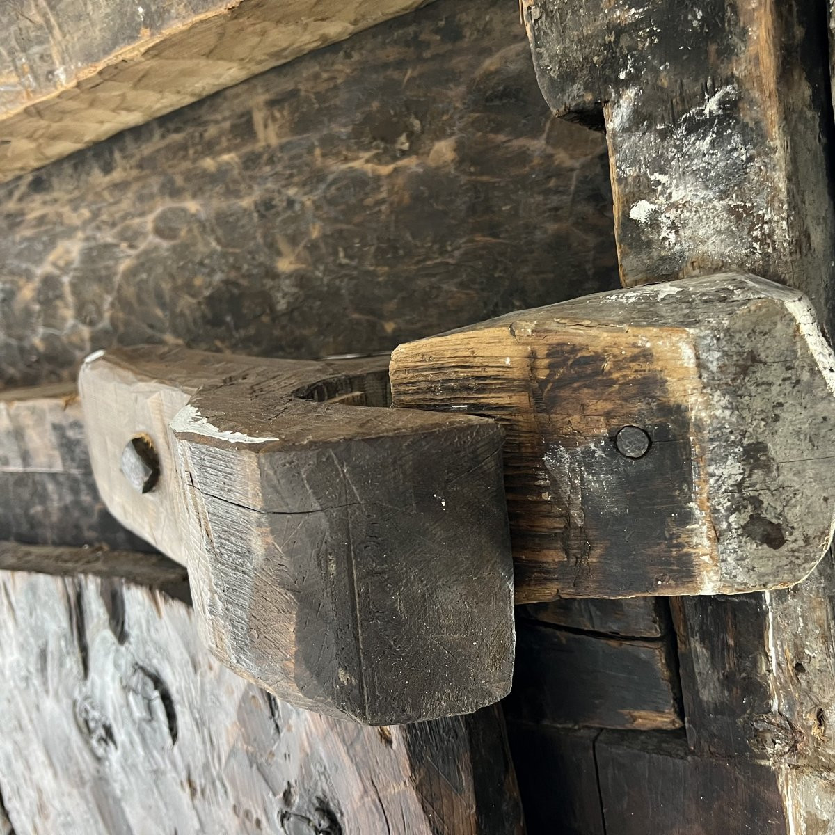 Grande porte afghane en bois sculpté – fin XIXᵉ - Architecture Palais Asie centrale-photo-8