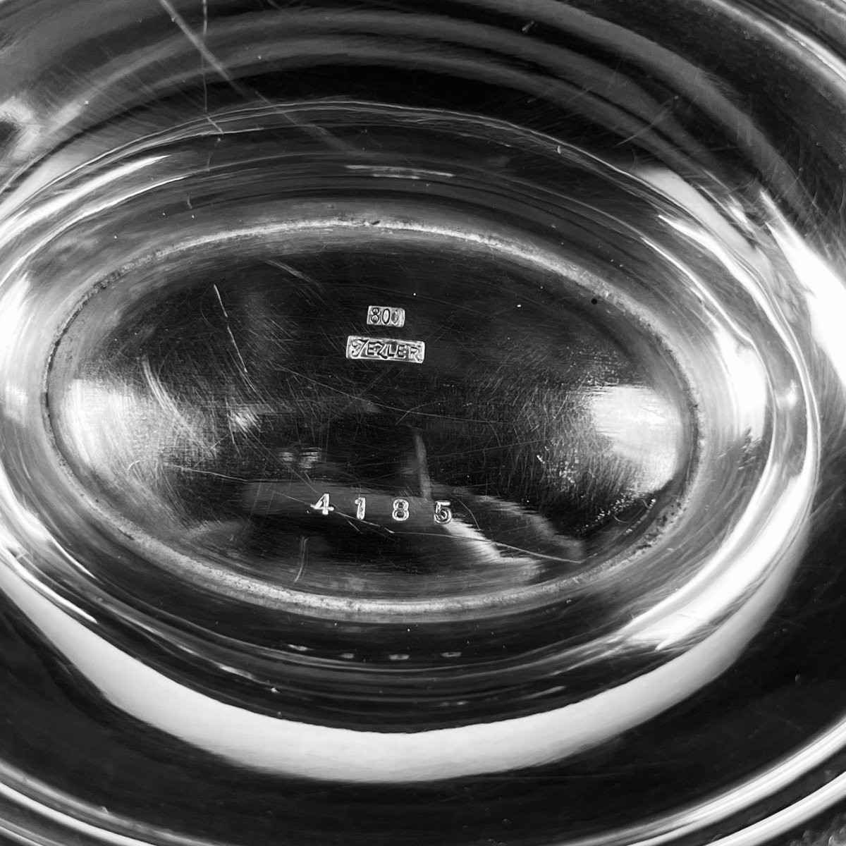 Orfèvrerie Jezler Suisse (Schaffhouse), XXe siècle - Saucière et Dessous de Carafe - Argent 800-photo-6