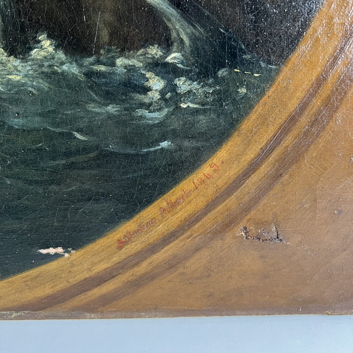 Oil On Canvas After Franquelin, Paris, France, 1849, Alphonse Giroux, 19th Century Romanticism-photo-1