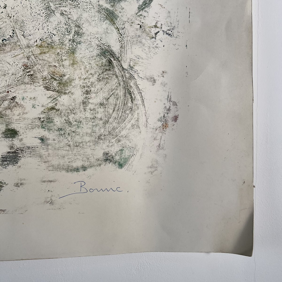 Grande composition abstraite par Pietro Righettini - Bornic (1924-2017) Italie, Suisse, Genève,-photo-1