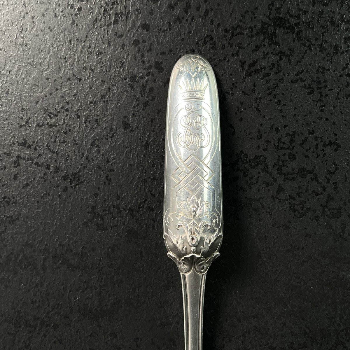 Cuillère à moelle en argent massif - Émile Puiforcat Style Renaissance, XIXe siècle-photo-4