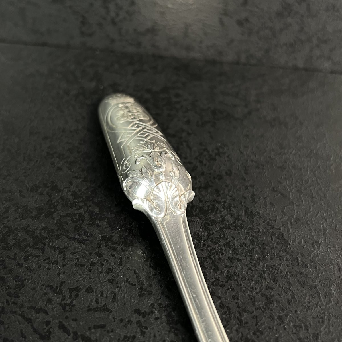 Cuillère à moelle en argent massif - Émile Puiforcat Style Renaissance, XIXe siècle-photo-3