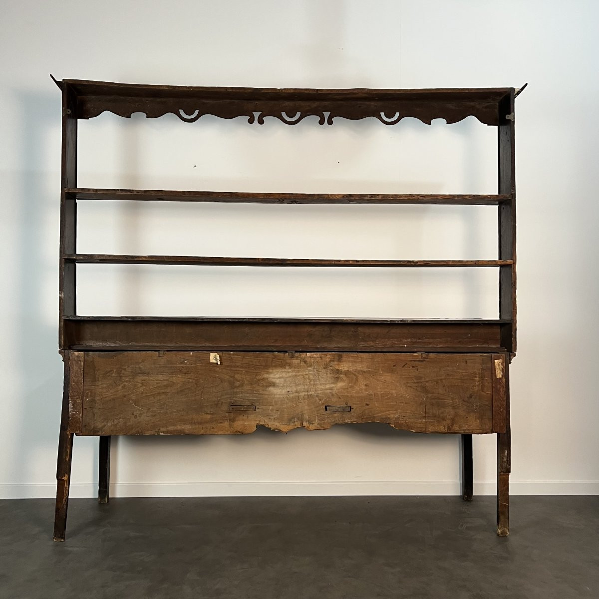 Large English Sideboard, Buffet, Dresser, Solid Oak, George III Period, 19th Century-photo-6