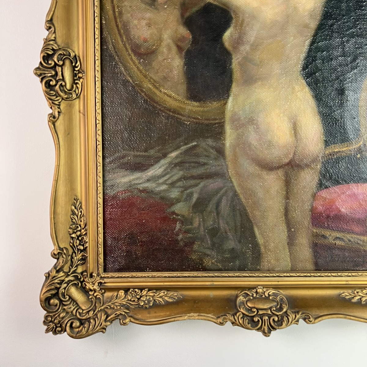 Szekely Mihaly Tordai (Hongrie 1890-1940) Huile sur toile — Nu féminin -photo-3