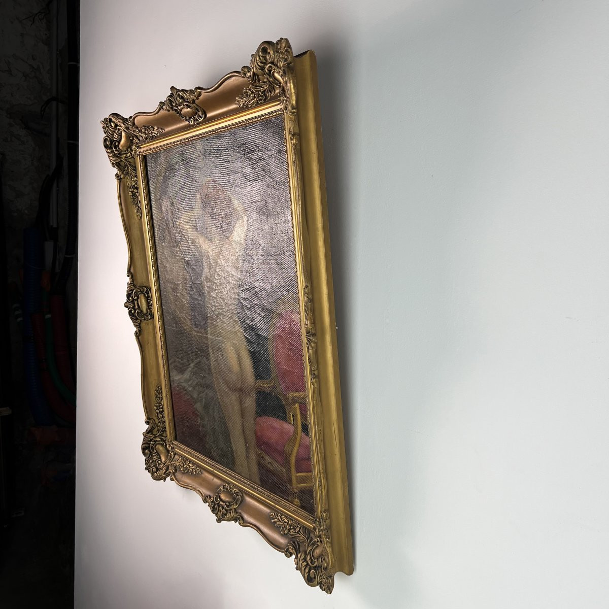 Szekely Mihaly Tordai (Hongrie 1890-1940) Huile sur toile — Nu féminin -photo-1