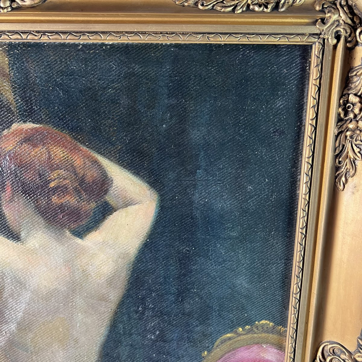 Szekely Mihaly Tordai (Hongrie 1890-1940) Huile sur toile — Nu féminin -photo-4