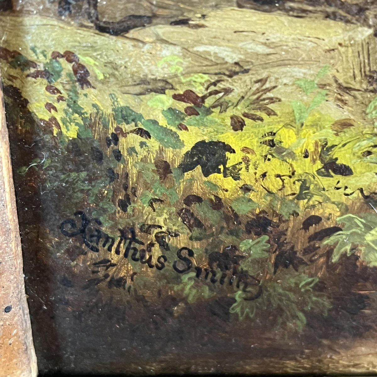 Oil On Panel, Xanthus Smith (united States, 1839-1929), Alpine Landscape, Switzerland-photo-3