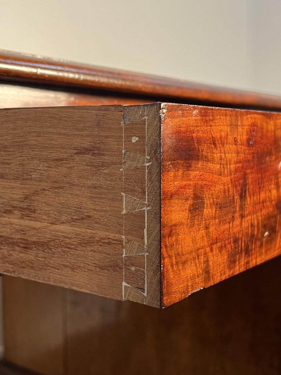 Bureau à caissons en acajou époque victorienne, pedestal desk, Angleterre XIXe siècle -photo-4