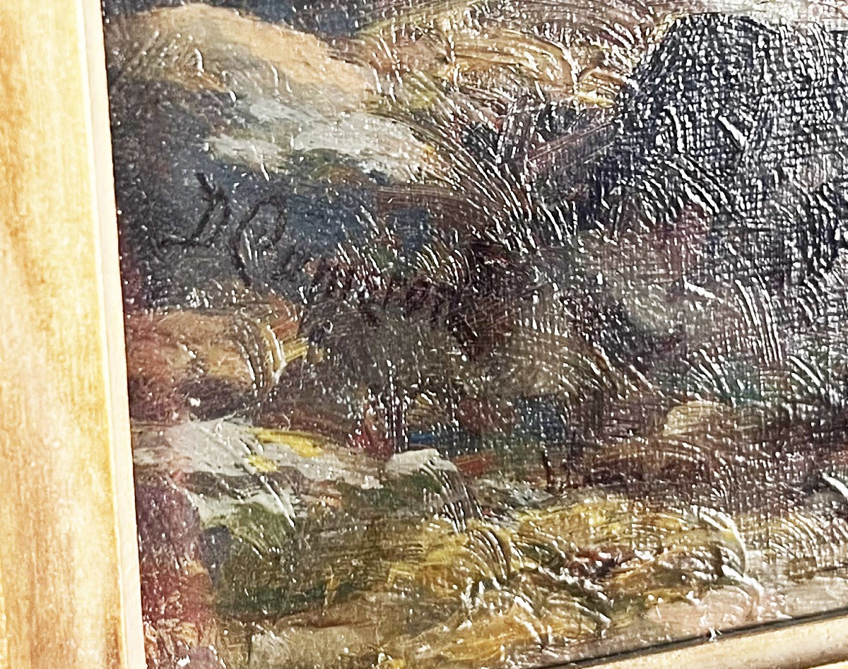 Huile sur toile Duncan Cameron (Ecosse 1837-1916) Scène Marine du XIXe siècle-photo-2