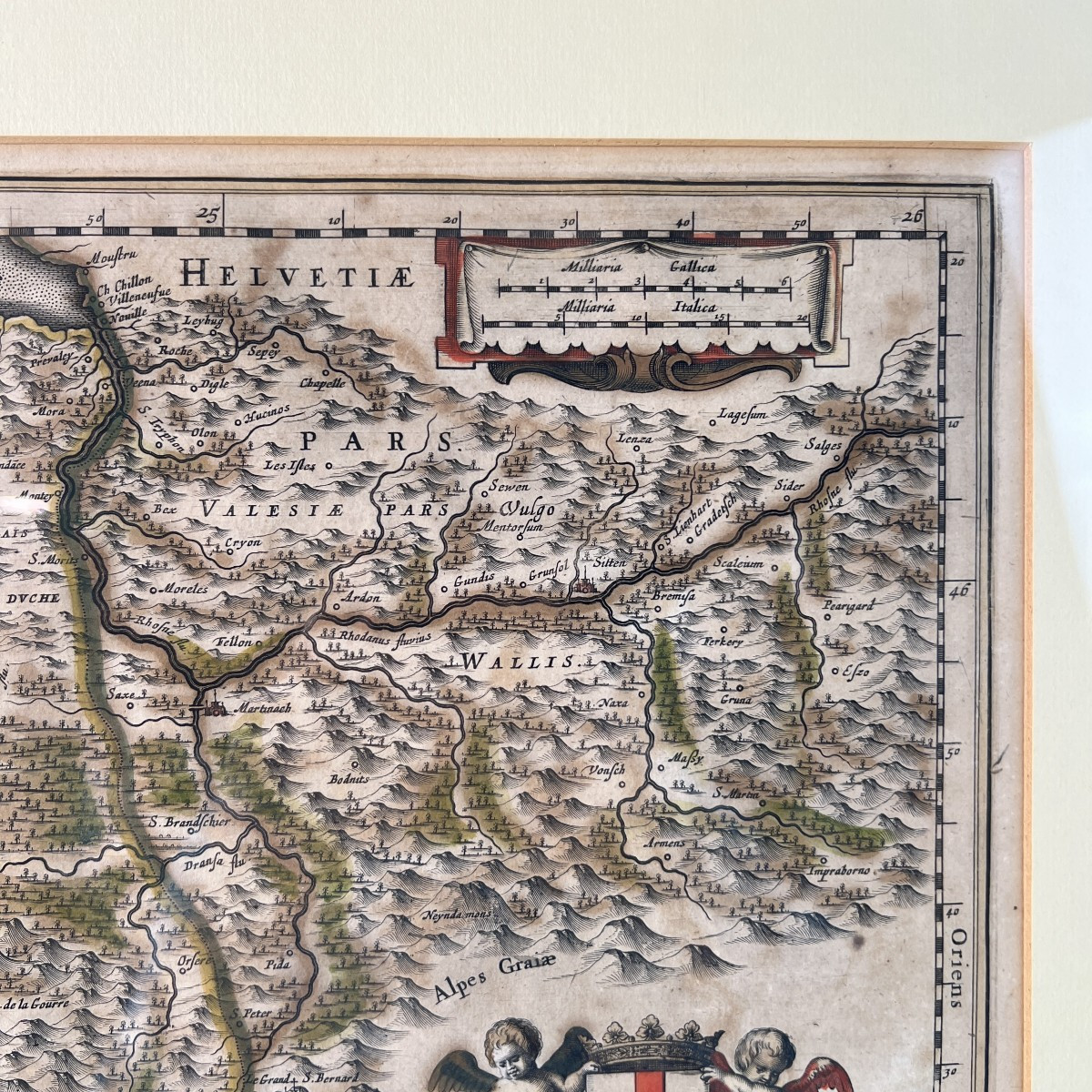 17th Century Map, Duchy Of Savoy Sabaudia Ducatus By Johannes Janssonius Amsterdam-photo-2