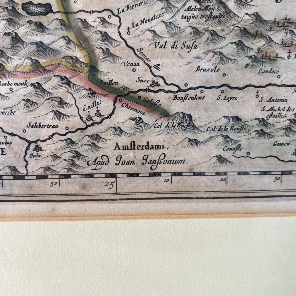 17th Century Map, Duchy Of Savoy Sabaudia Ducatus By Johannes Janssonius Amsterdam-photo-4