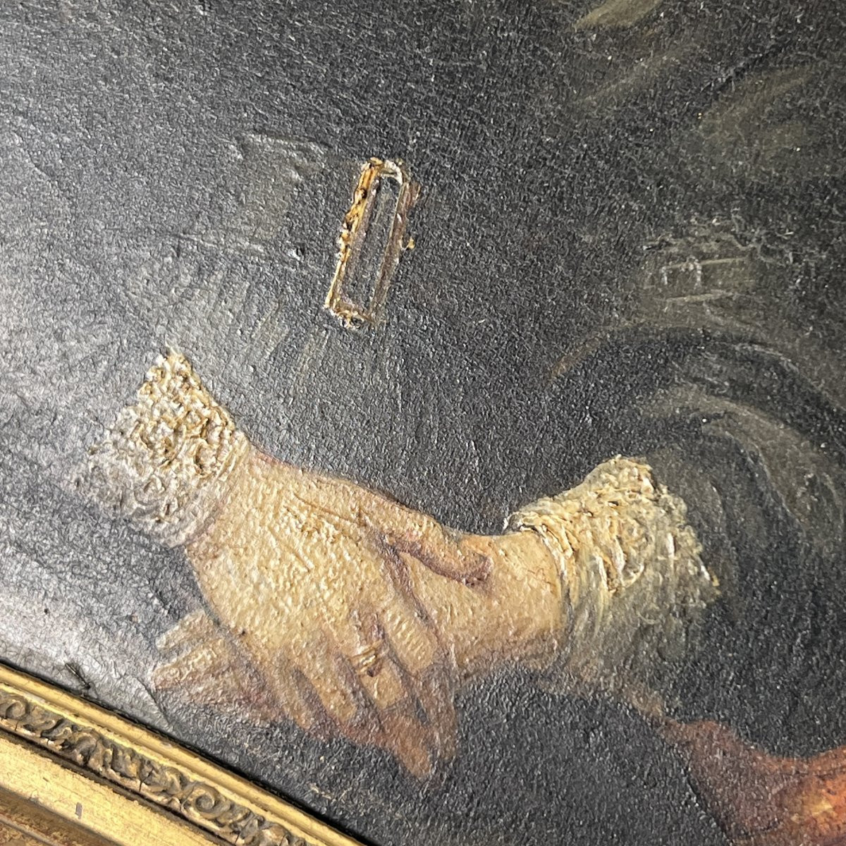 Huile sur panneau, Portrait de Dame, Romantisme XIXe siècle Louis Philippe - Ecole française-photo-7
