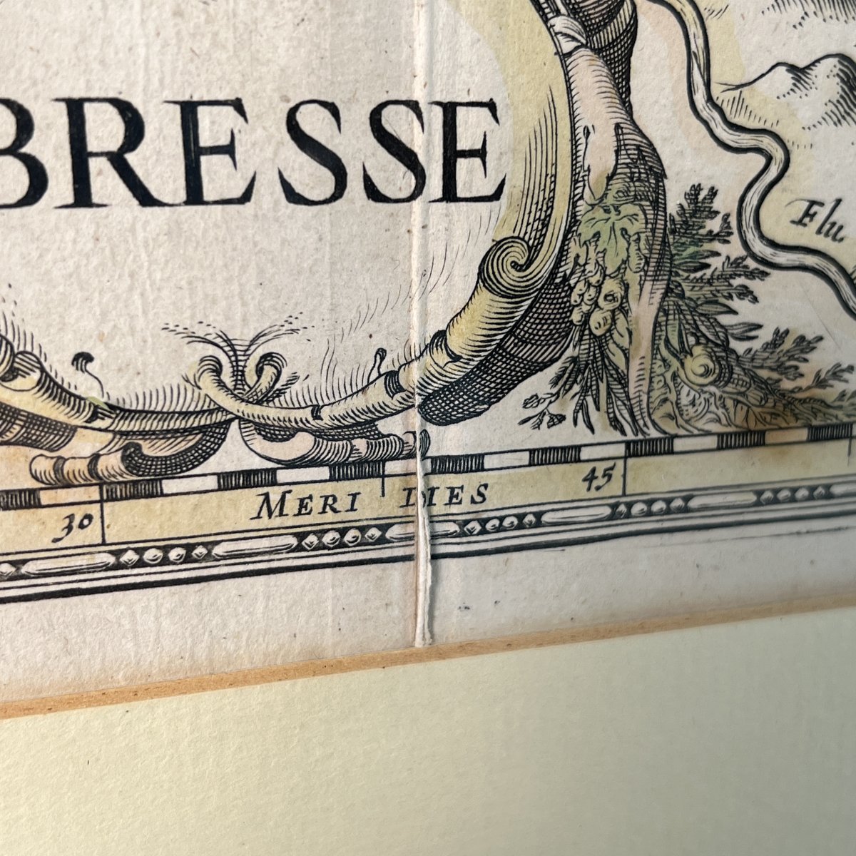 Map Of France Bresse And Lyonnais 17th Century Dutch Engraving Willem Blaeu Johannes Janssonius-photo-3