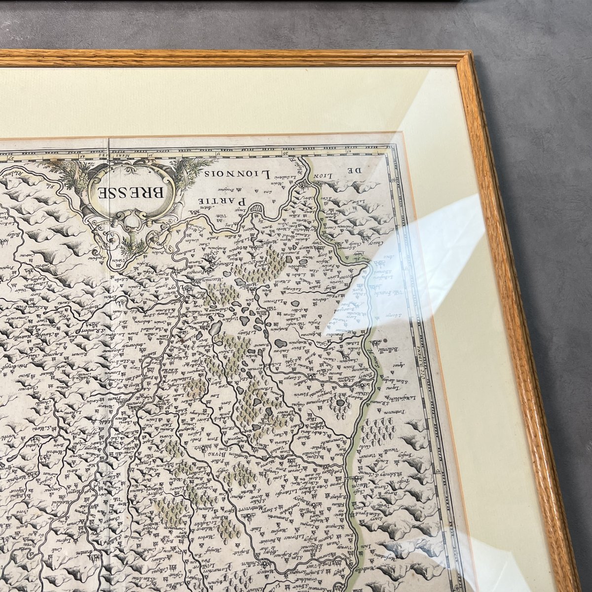 Map Of France Bresse And Lyonnais 17th Century Dutch Engraving Willem Blaeu Johannes Janssonius-photo-4