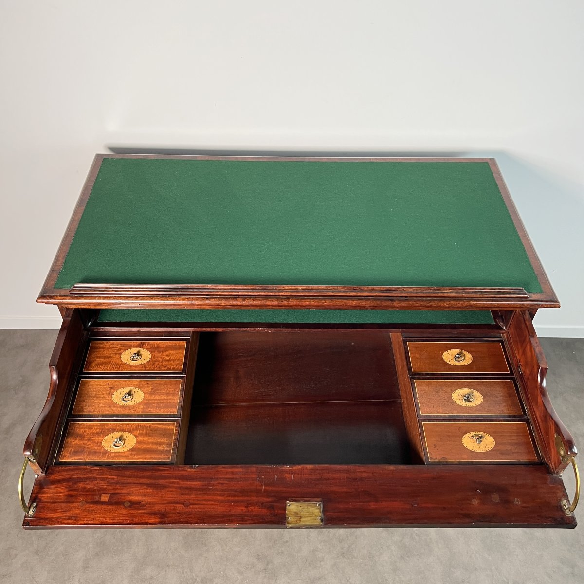 Bureau d'architecte en acajou XVIIIe siècle dans le goût de Gillows of London-photo-3