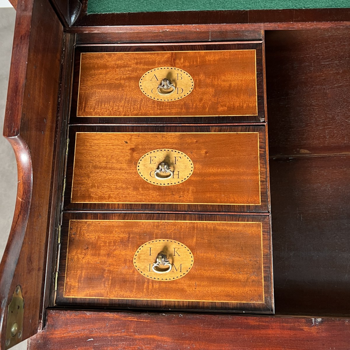 Bureau d'architecte en acajou XVIIIe siècle dans le goût de Gillows of London-photo-4