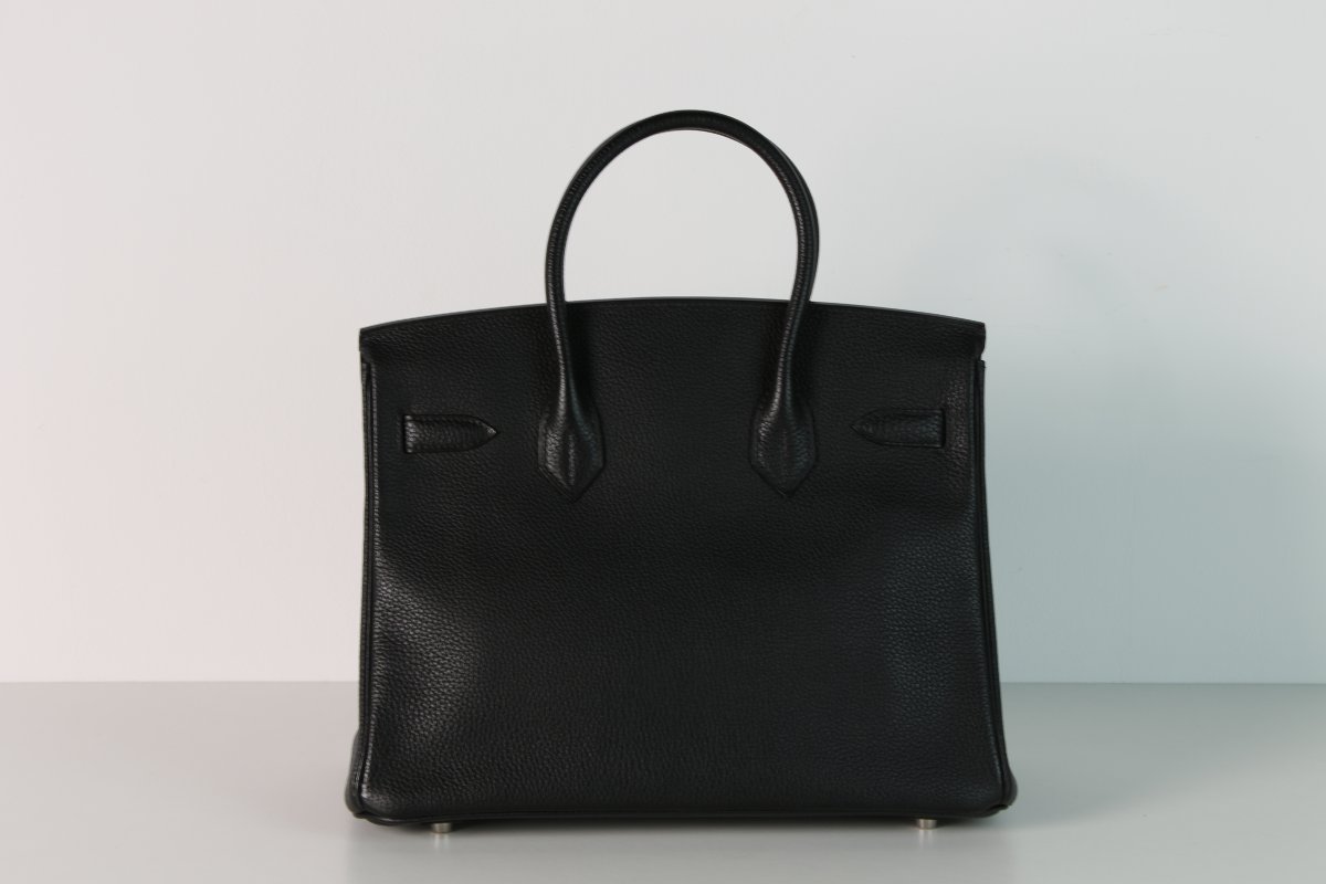 Hermès Birkin 30 Cm Handbag In Black Togo Leather-photo-4