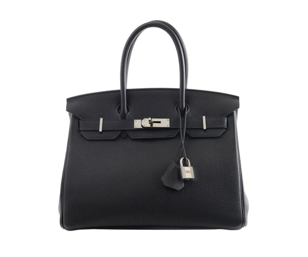 Hermès Birkin 30 Cm Handbag In Black Togo Leather
