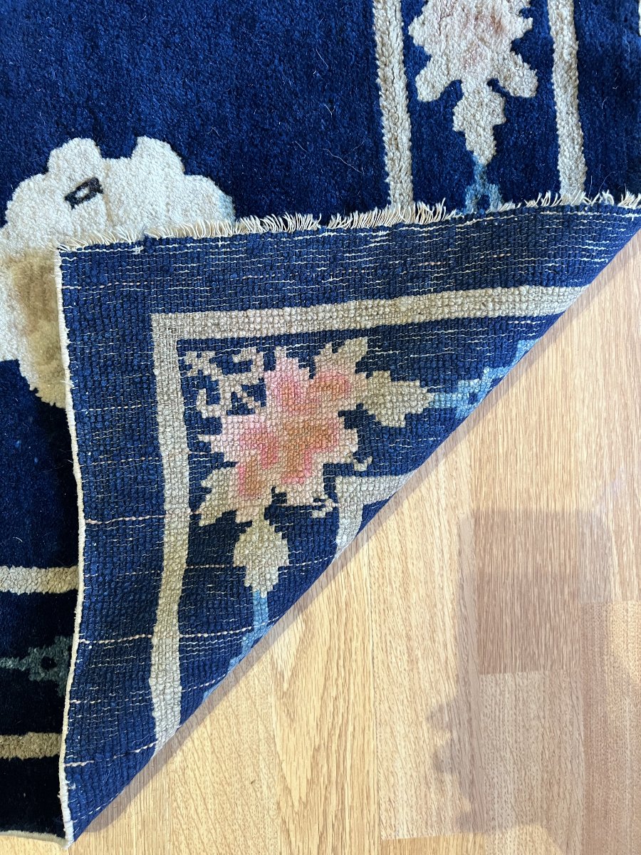 Tapis chinois de Pékin, Art Deco, laine nouée main, Chine du Nord, vers 1900‑1930-photo-2