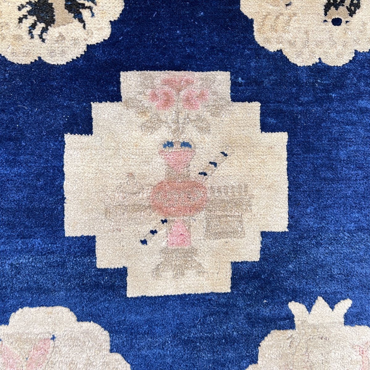 Tapis chinois de Pékin, Art Deco, laine nouée main, Chine du Nord, vers 1900‑1930-photo-1
