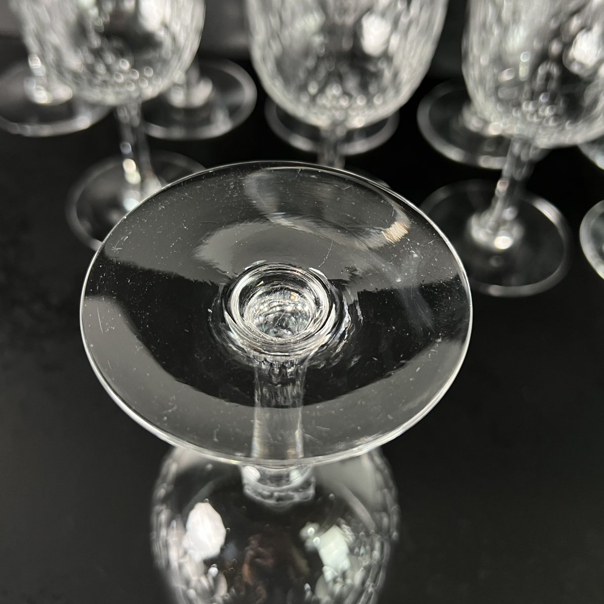 Baccarat, France, Set Of 60 Cut Crystal Glasses, Richelieu Model, Before 1936-photo-3