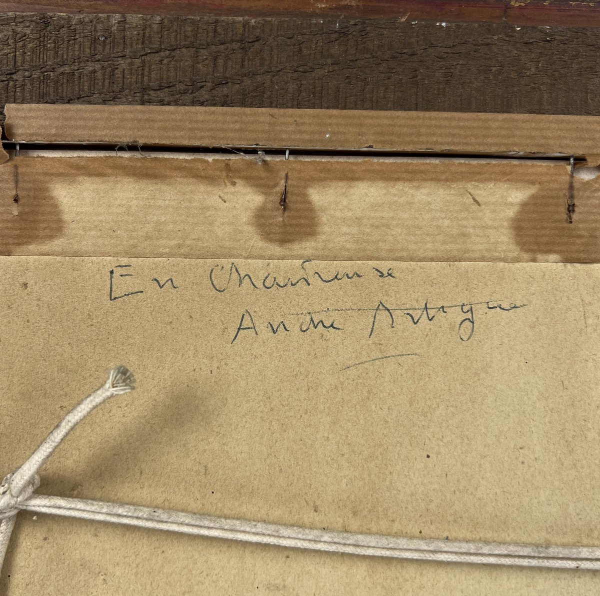 André Artigue (1879-1956), chalets sous la neige en Chartreuse, technique mixte sur papier-photo-7
