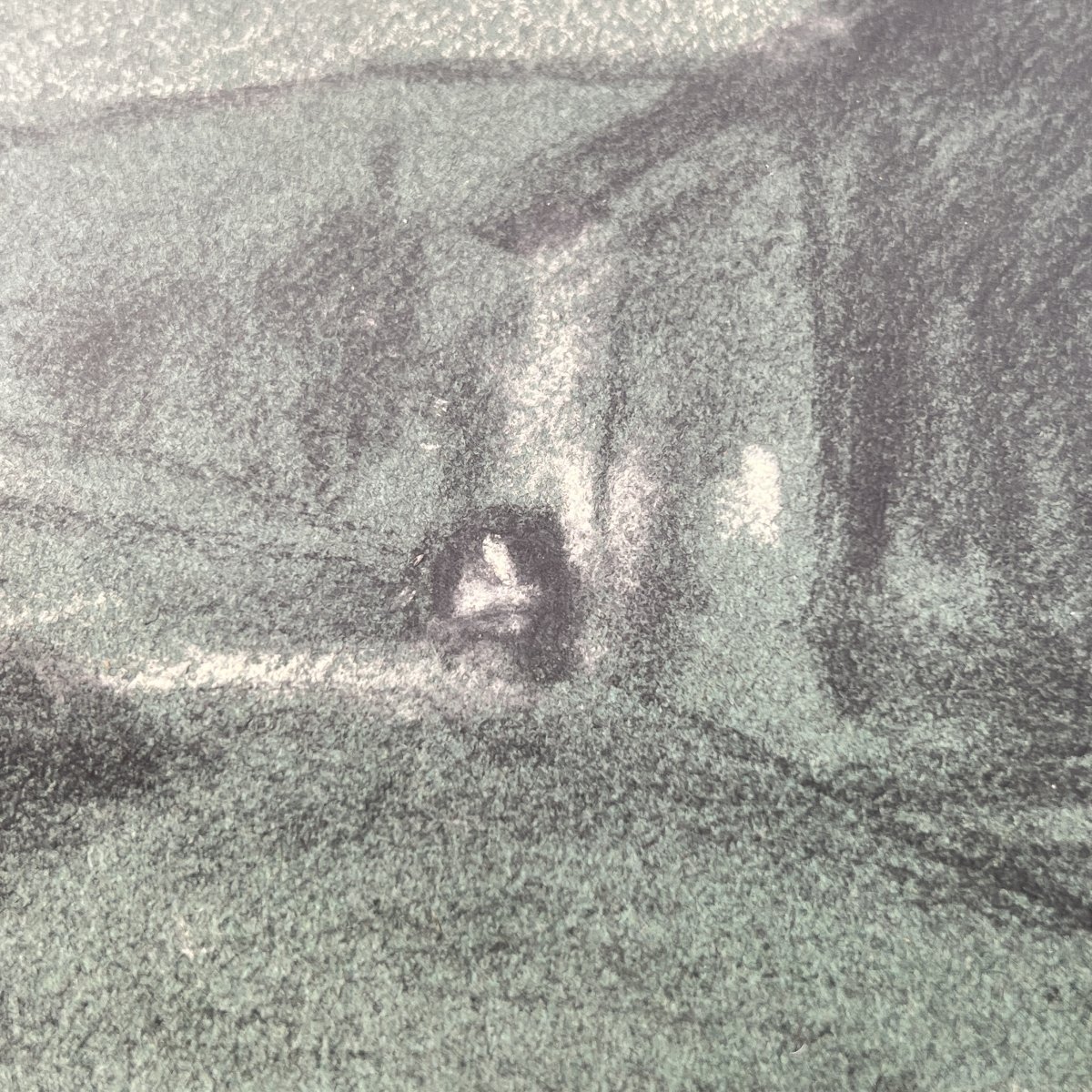 François Cachoud (1866-1943), Moonlit Night Effect, 1924, Charcoal And White Chalk, Savoy-photo-2