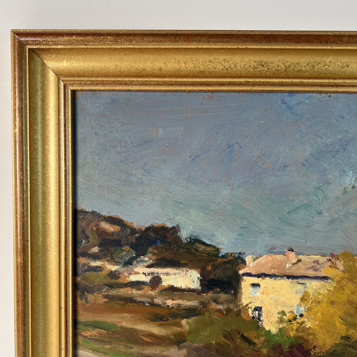 Paul Surtel (1893-1985), Oil On Hardboard, 1984, Provençal Landscape Near Le Barroux, Vaucluse-photo-3