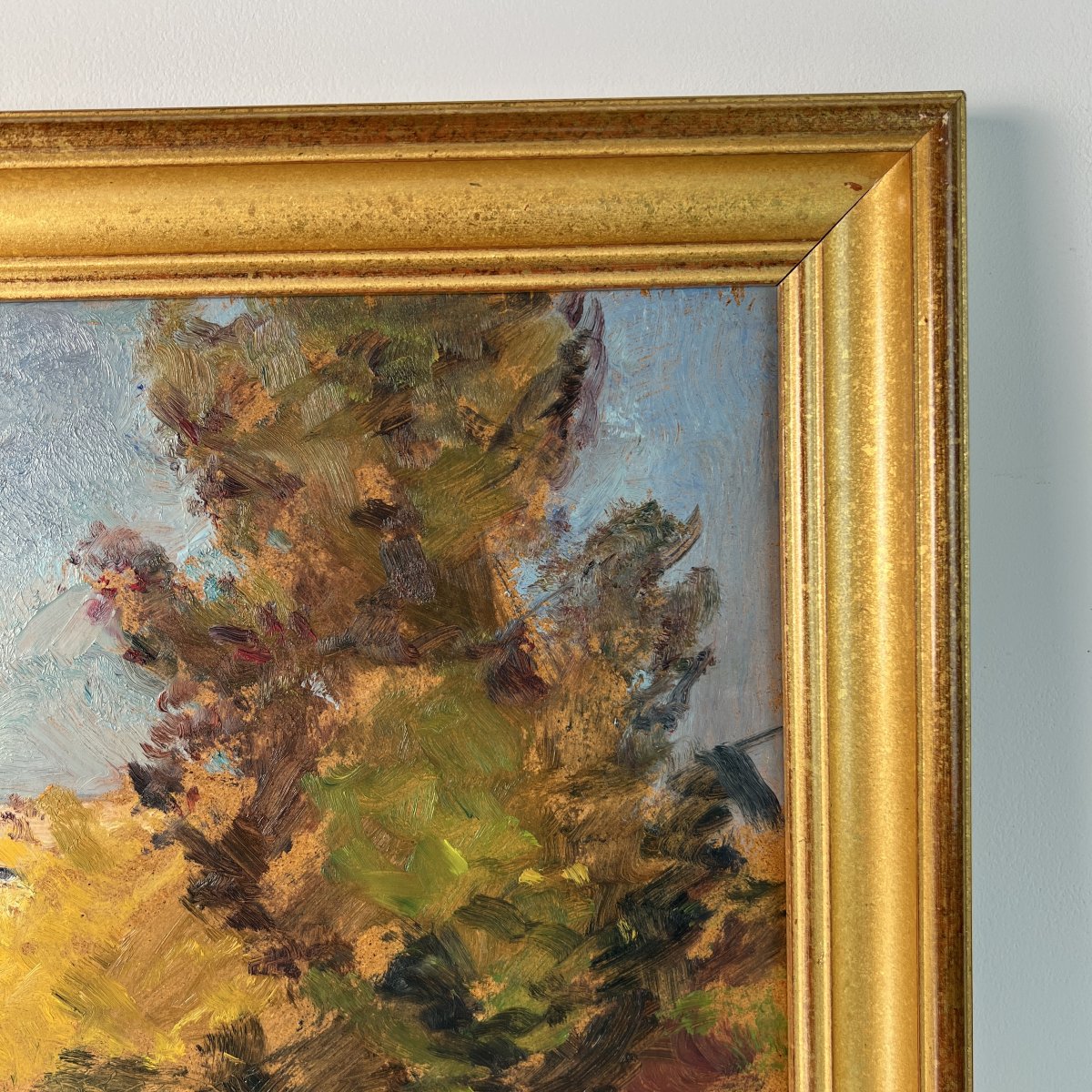 Paul Surtel (1893-1985), Oil On Hardboard, 1984, Provençal Landscape Near Le Barroux, Vaucluse-photo-4