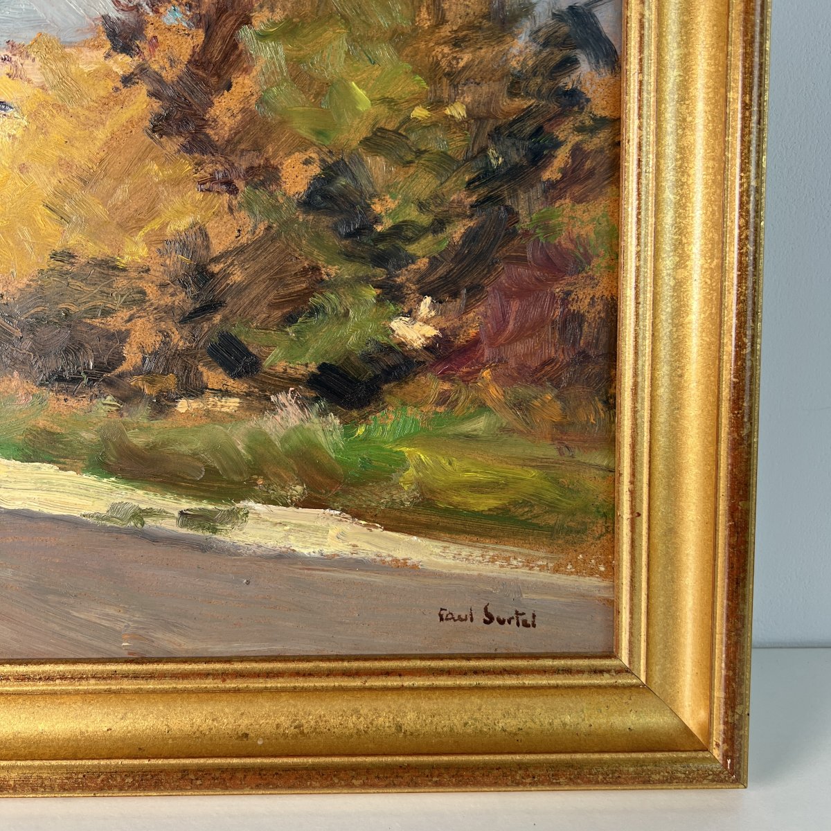 Paul Surtel (1893-1985), Oil On Hardboard, 1984, Provençal Landscape Near Le Barroux, Vaucluse-photo-2