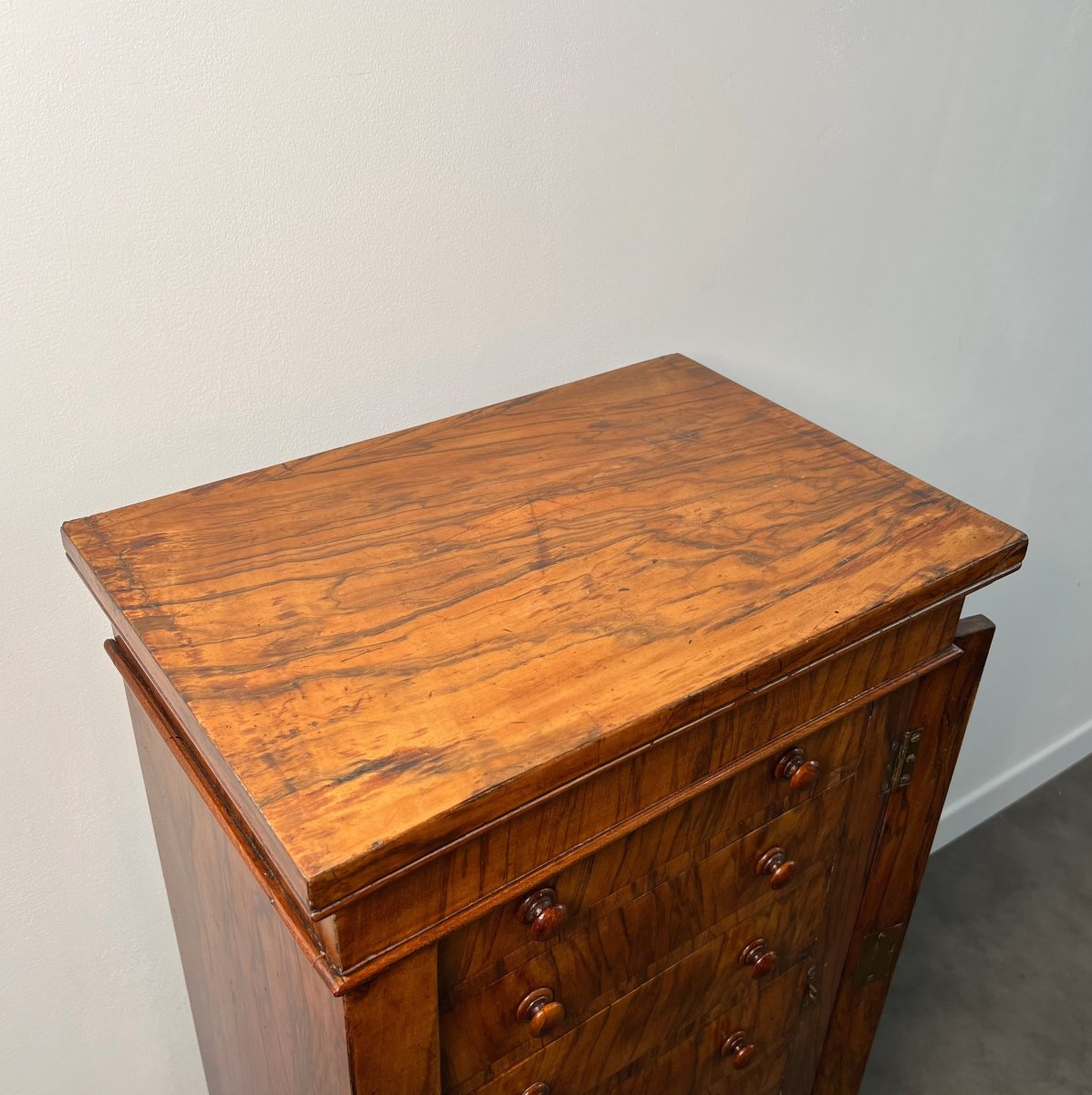 Commode Wellington anglaise de petite taille, époque victorienne, milieu du XIXe siècle, en pla-photo-3