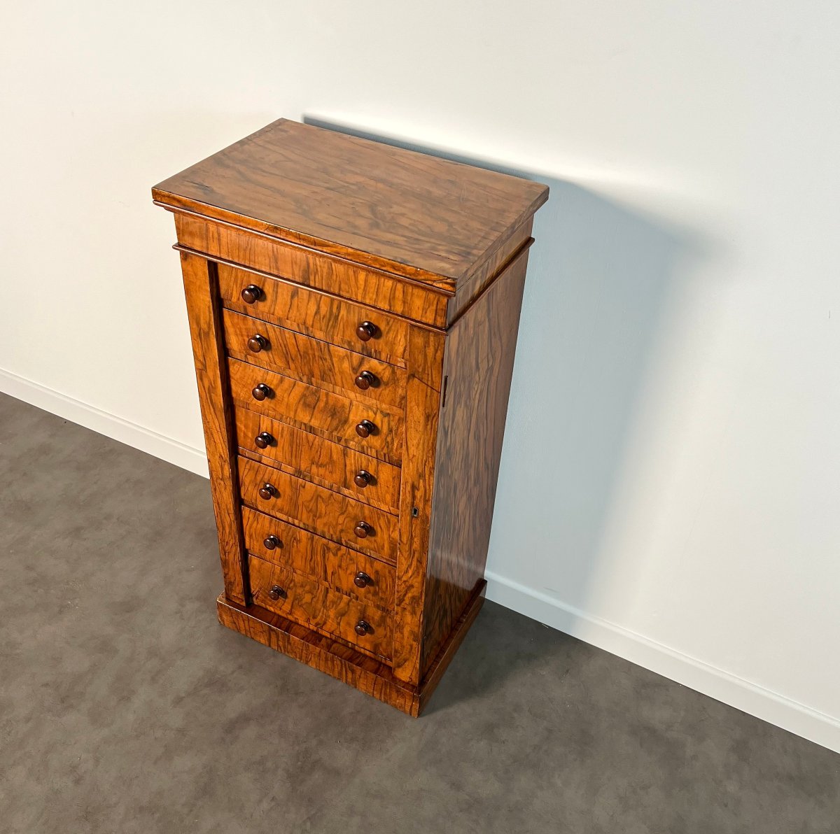 Commode Wellington anglaise de petite taille, époque victorienne, milieu du XIXe siècle, en pla-photo-4