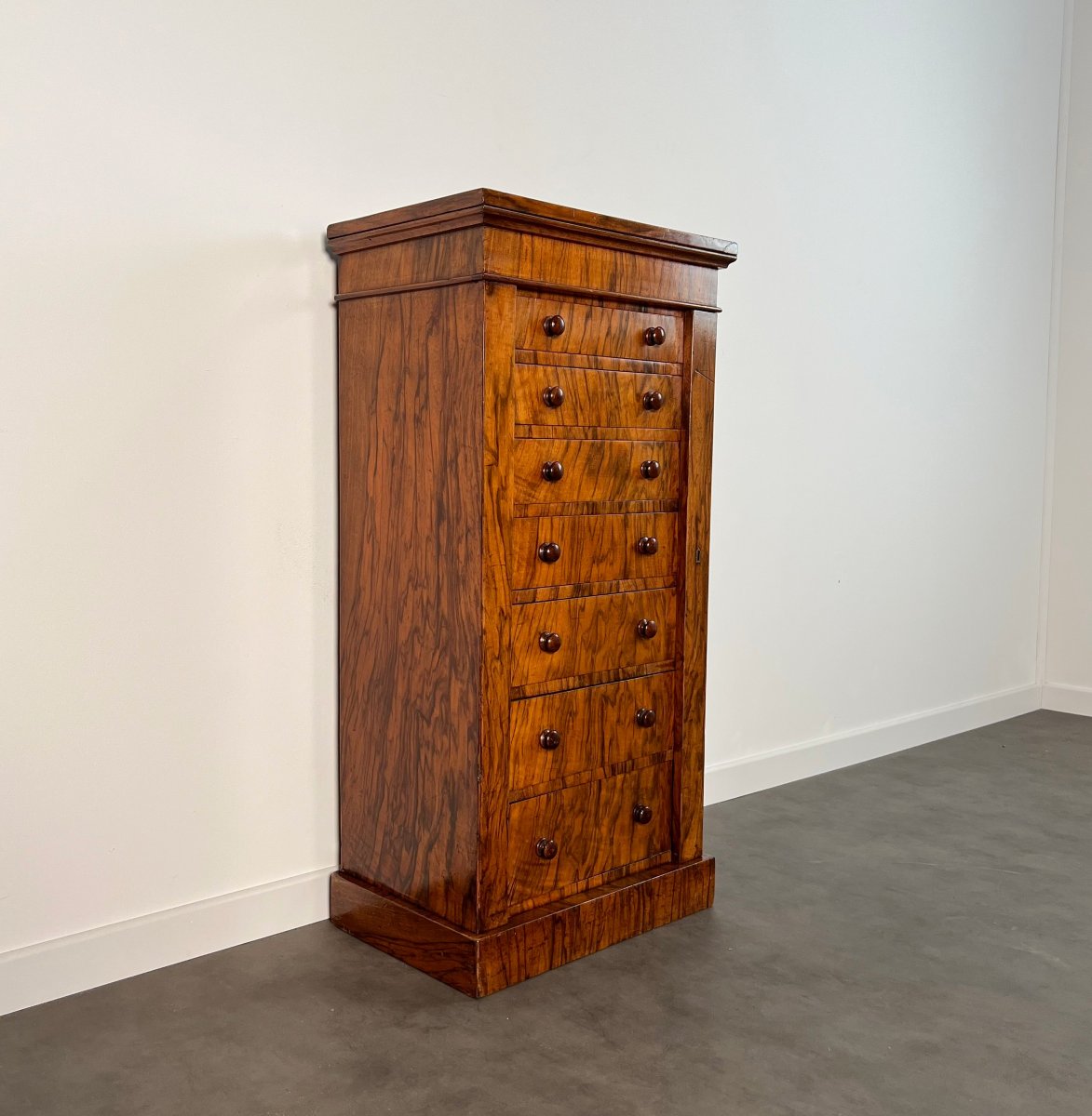Commode Wellington anglaise de petite taille, époque victorienne, milieu du XIXe siècle, en pla-photo-5