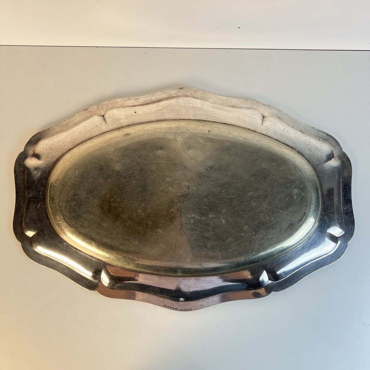 Pair Of Large Christofle Silver-plated Platters, 64 Cm, Hôtel Beau Rivage Annecy, Circa 1920-photo-6