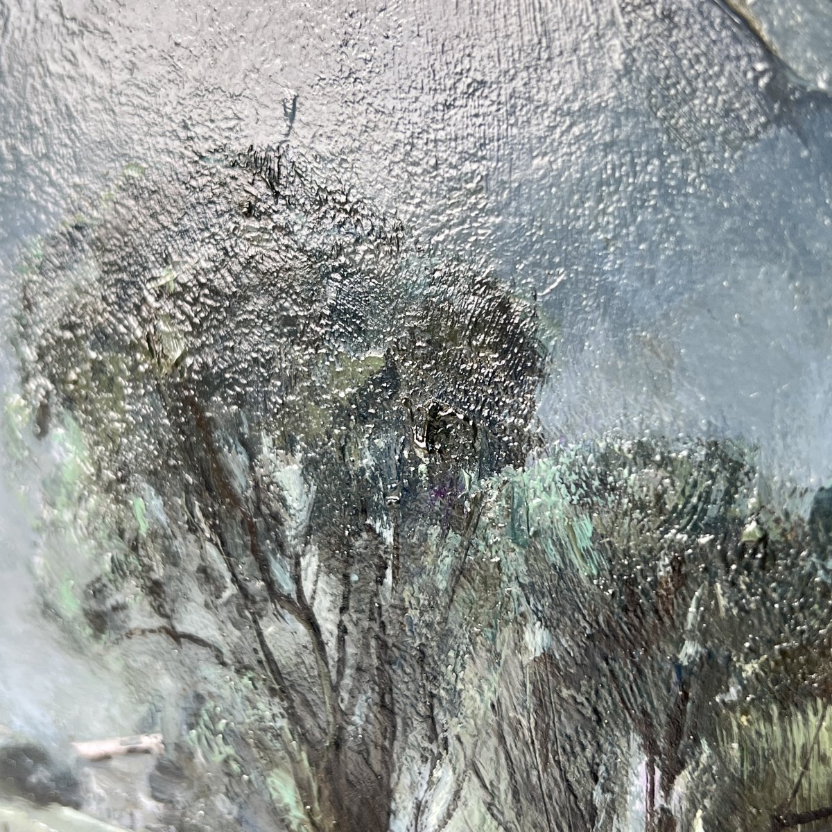 Henri Mège (1904-1984), « Nuit aux Marches », Savoie, 1970, huile sur carton-photo-7