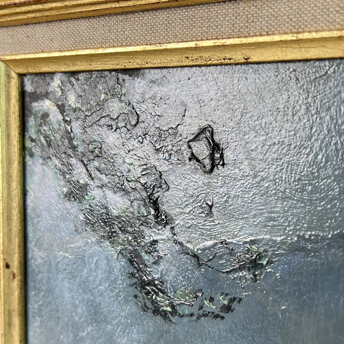 Henri Mège (1904-1984), « Nuit aux Marches », Savoie, 1970, huile sur carton-photo-8