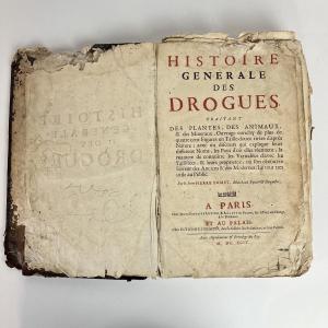 Livre du XVIIe siècle sous Louis XIV - Histoire générale des drogues, P. Pomet 1694