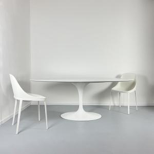 Grande Table de salle à manger ovale Saarinen Knoll 198 cm Tulipe Design 1956