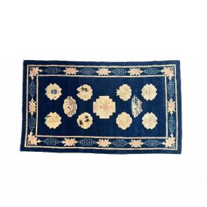 Tapis chinois de Pékin, Art Deco, laine nouée main, Chine du Nord, vers 1900‑1930