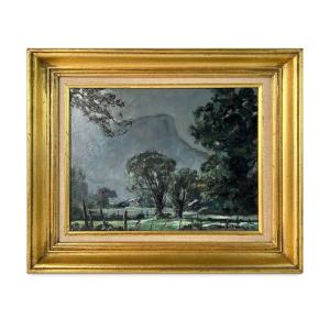 Henri Mège (1904-1984), « Nuit Aux Marches », Mont Granier, Savoie, 1970, Oil On Board