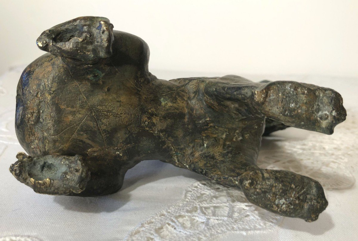 Chinthe en Bronze, Lion de Birmanie, Fin XIXème Siècle - Début XXème Siècle-photo-5