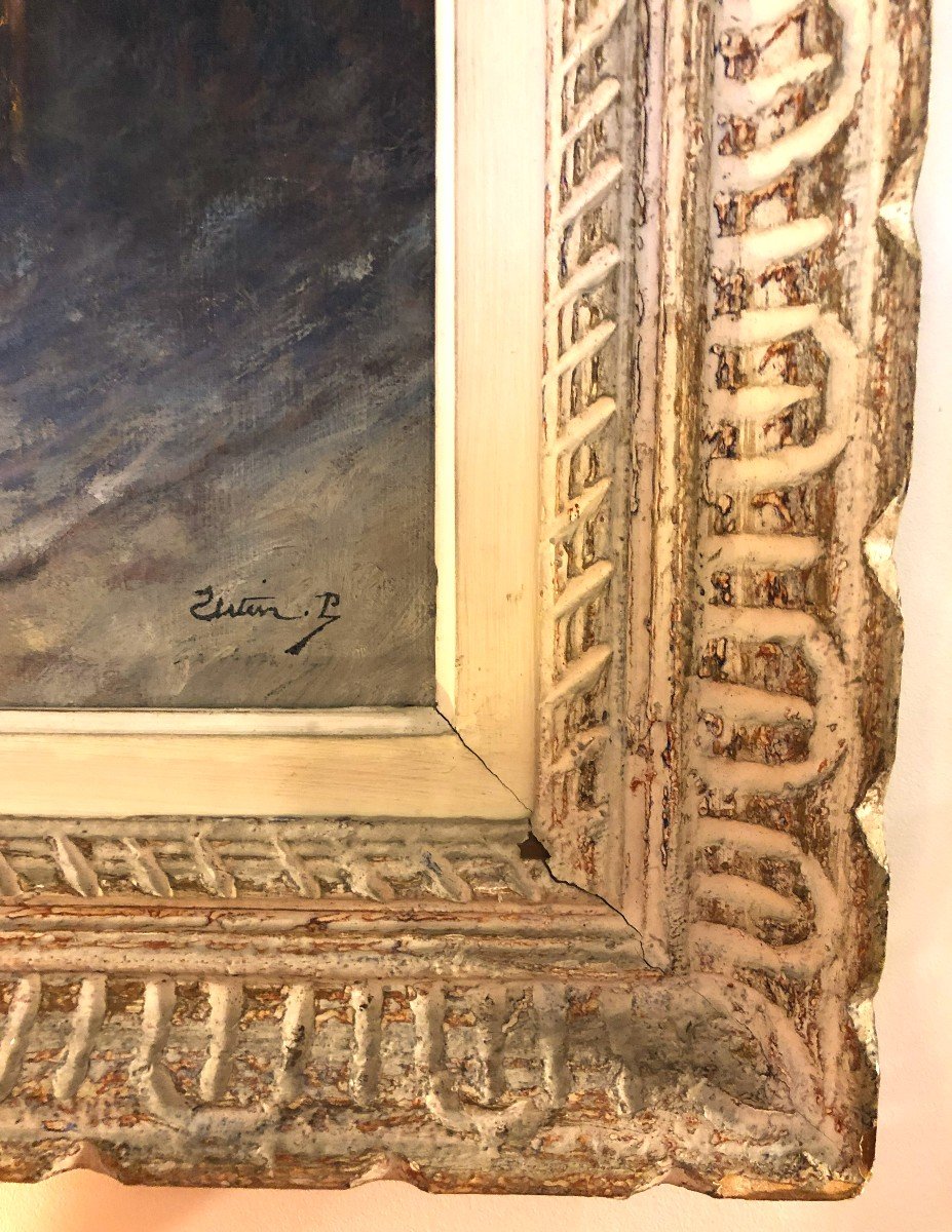 Paul-françois-marie Urtin (1874 - 1962), Oil On Canvas, Interior In The Louis XV Style Salon-photo-5
