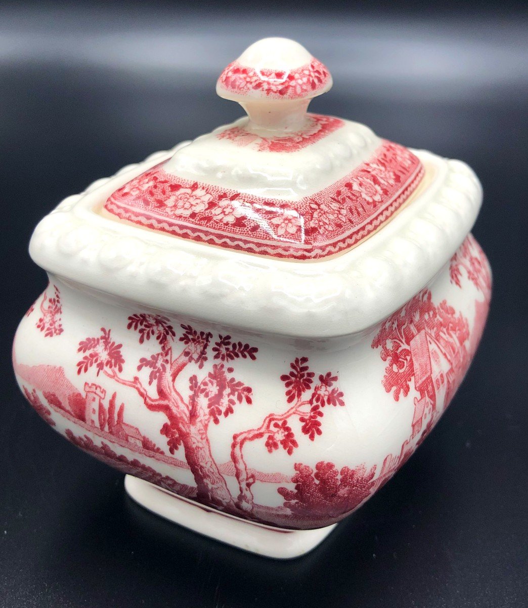 Villeroy & Boch Porcelain Serving Pieces, Rusticana Model With Toile De Jouy Decor, 20th Century-photo-5