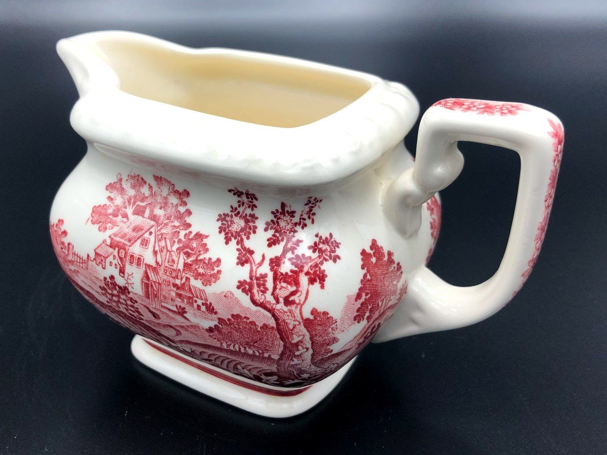 Villeroy & Boch Porcelain Serving Pieces, Rusticana Model With Toile De Jouy Decor, 20th Century-photo-7