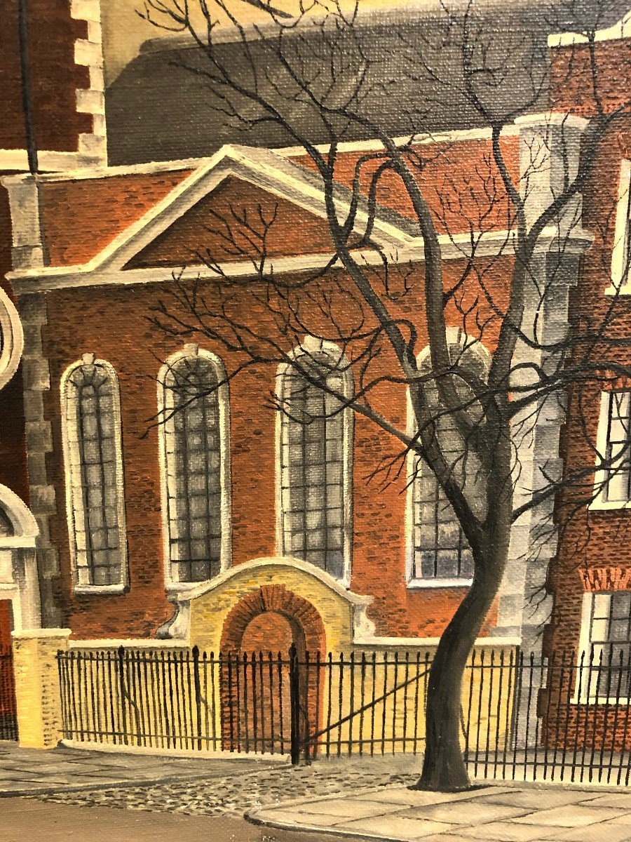 St. Thomas's Church, London, Old Operating Theatre, Oil On Canvas By Jl Walton, 1960-photo-2