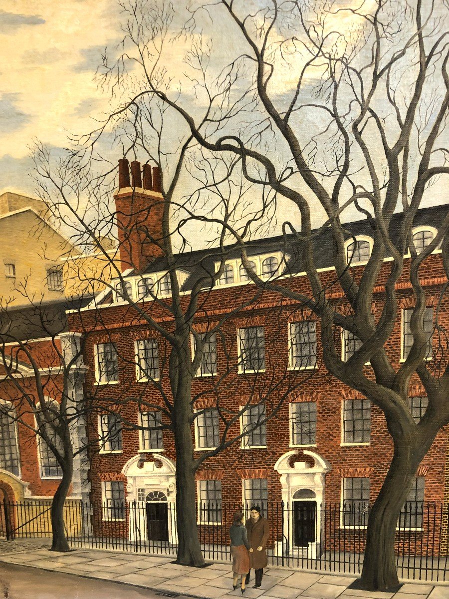 St. Thomas's Church, London, Old Operating Theatre, Oil On Canvas By Jl Walton, 1960-photo-3