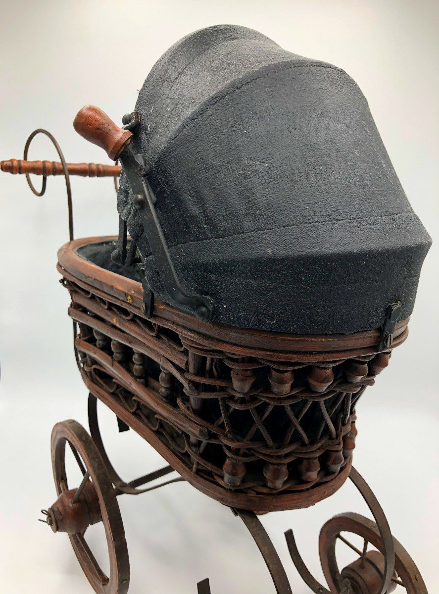 Poussette ou Landau de Poupée, Jouet d'Enfant, Début XXème Siècle-photo-7
