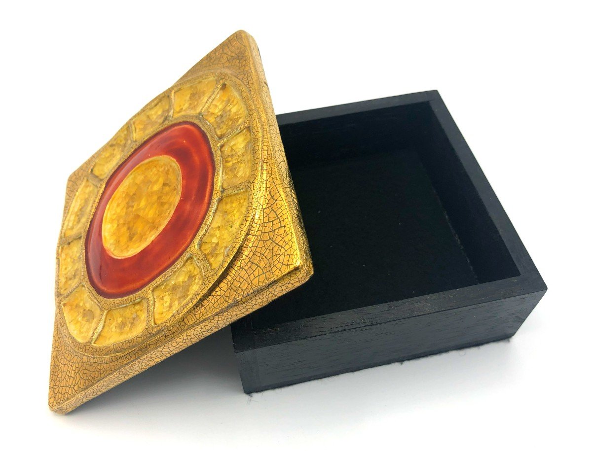 Marion de Crécy, Atelier Mithé Espelt, Boîte à Bijoux avec Plateau en Céramique émaillée-photo-1